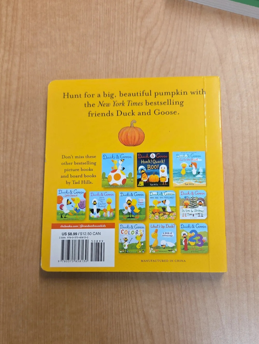 Set of 4 Duck & Goose board books by Tad‎ Hills